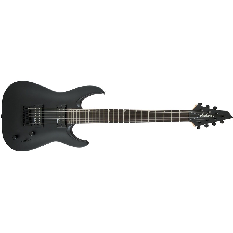 jackson-js22-7-dka-7-string-dinky-electric-guitar-satin-black Jackson JS22-7 DKA 7-String Dinky Electric Guitar-Satin Black