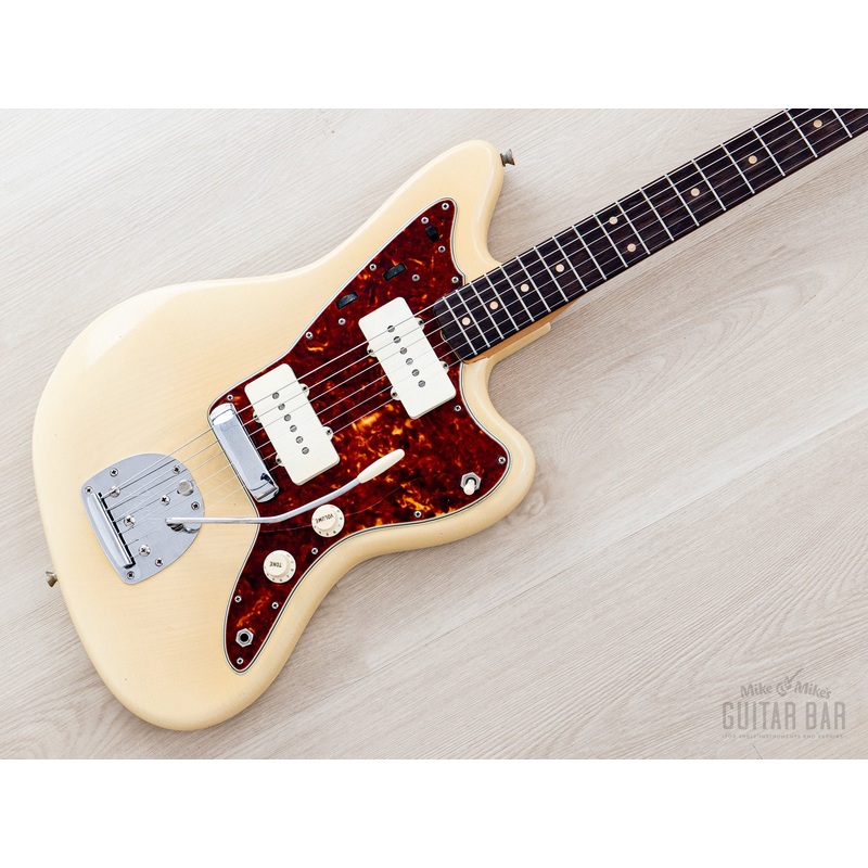 1960-fender-jazzmaster-pre-cbs-slab-board-vintage-offset-guitar-blonde-ash-w-case 1960 Fender Jazzmaster Pre-CBS Slab Board Vintage Offset Guitar Blonde Ash w/ Case