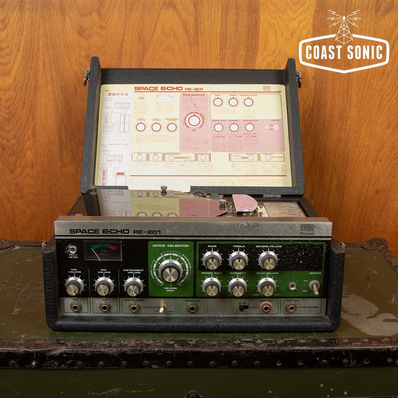 1980-roland-space-echo-re-201-vintage-analog-tape-delay 1980 Roland Space Echo RE-201 Vintage Analog Tape Delay