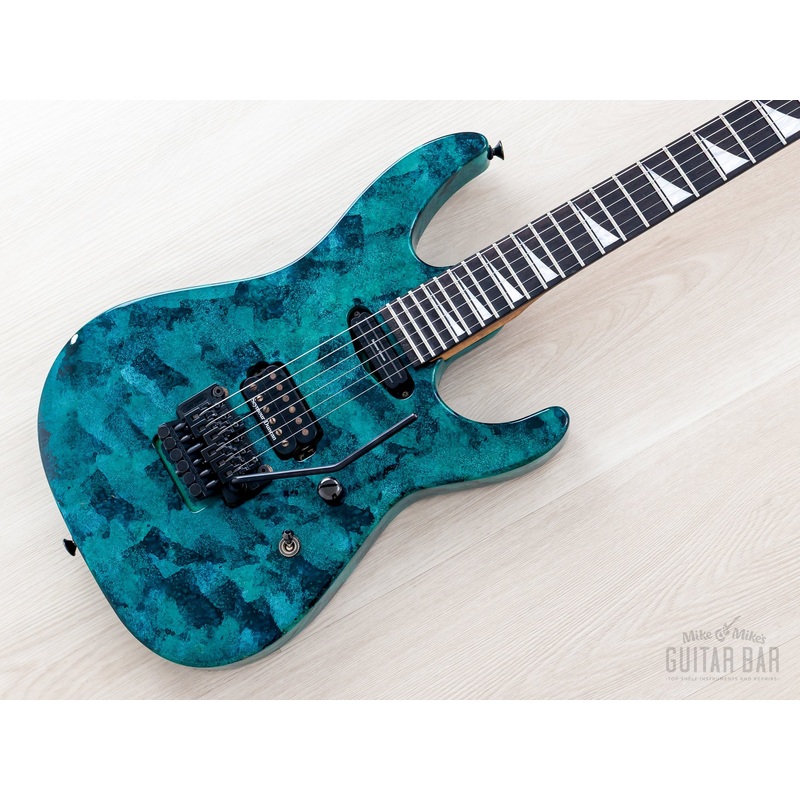 1994-grover-jackson-doug-aldrich-custom-psycho-green-blue-japan 1994 Grover Jackson Doug Aldrich Custom Psycho Green-Blue, Japan