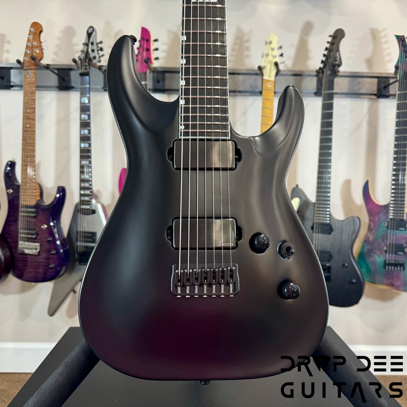 esp-e-ii-horizon-nt-7b-baritone-7-string-electric-guitar-w-case-black-satin ESP E-II Horizon NT-7B Baritone 7-String Electric Guitar w/ Case Black Satin