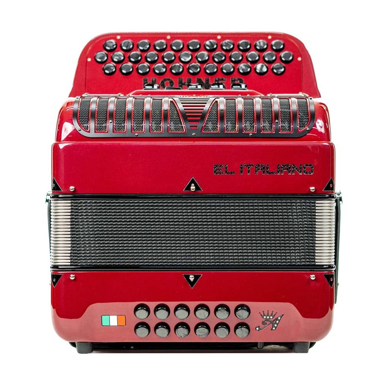 hohner-anacleto-el-italiano-iii-5-switch-compact-gcf-accordion-red-used Hohner Anacleto El Italiano III 5 Switch Compact GCF Accordion - Red | Used