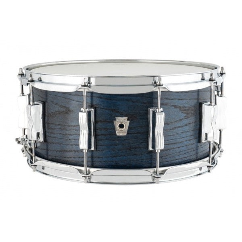 ludwig-ls764xxk3-classic-oak-6-5-x14-snare-drum-blue-burst Ludwig LS764XXK3 Classic Oak 6.5"x14" Snare Drum-Blue Burst