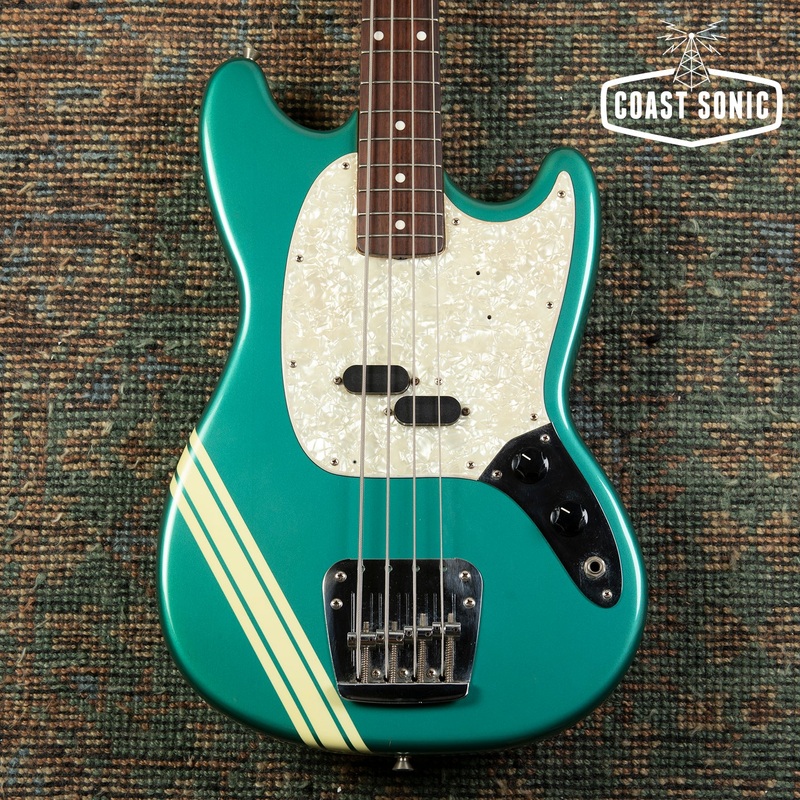 1998-cij-fender-69-competition-mustang-bass-reissue-mb-sd-co-seymour-duncan 1998 CIJ Fender '69 Competition Mustang Bass Reissue MB-SD/CO Seymour Duncan