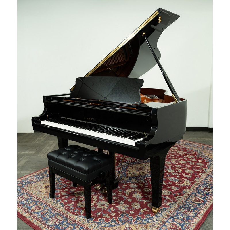 kawai-5-11-gx-2-blak-grand-piano-w-qrs-system-polished-ebony-sn-2772458-used Kawai 5'11" GX-2 BLAK Grand Piano w/ QRS System | Polished Ebony | SN: 2772458 | Used