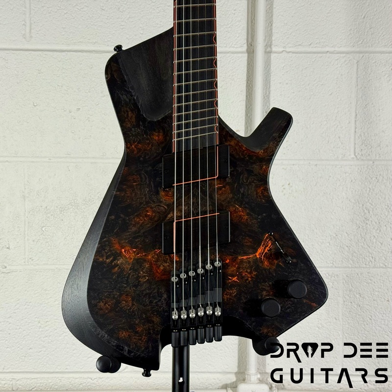 padalka-custom-shop-axion-headless-multiscale-electric-guitar-w-case-see-thru-black-w-orange Padalka Custom Shop Axion Headless Multiscale Electric Guitar w/ Case See Thru Black w/ Orange