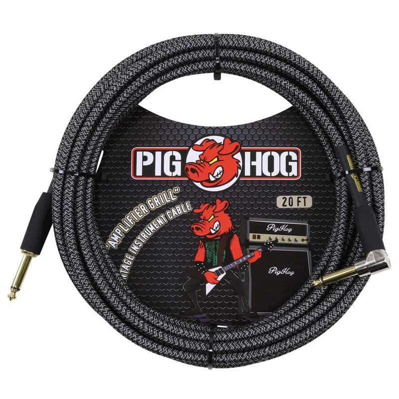 pig-hog-pch20agr-woven-straight-to-right-amplifier-grill-instrument-cable-20-ft Pig Hog PCH20AGR Woven Straight to Right Amplifier Grill Instrument Cable - 20 ft.
