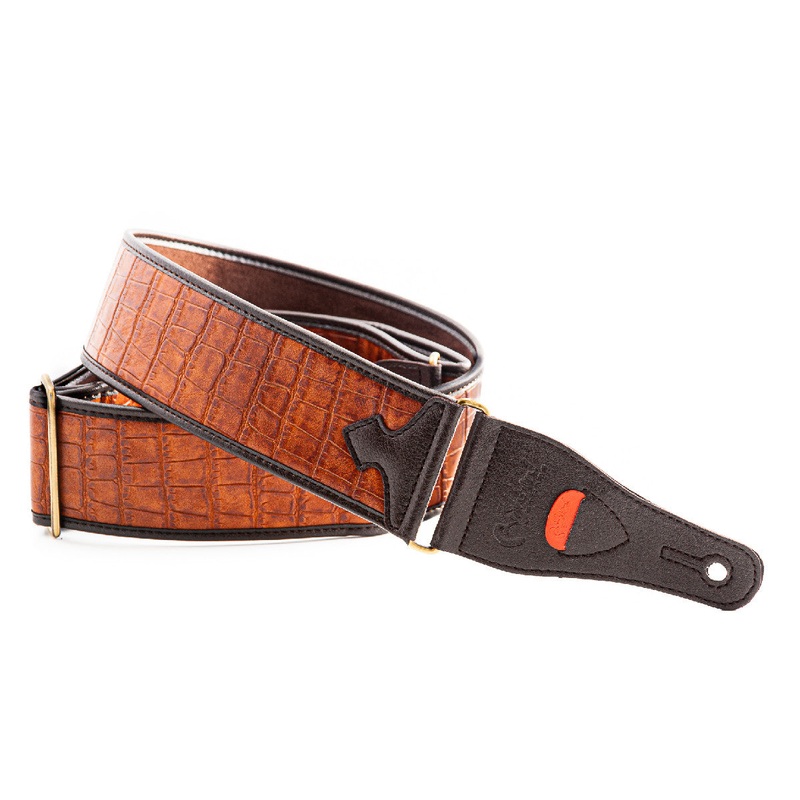 righton-straps-alligator-guitar-strap-light-brown RightOn! Straps Alligator Guitar Strap - Light Brown