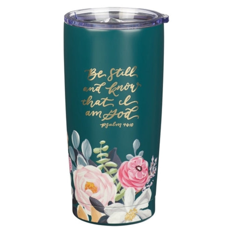stainless-steel-travel-mug-be-still-and-know-that-i-am-god Stainless Steel Travel Mug - Be Still and Know That I Am God