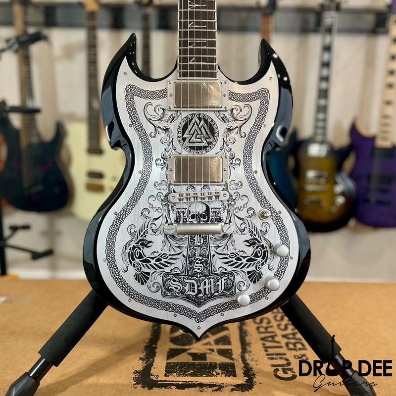 wylde-audio-ironworks-barbarian-electric-guitar-black-burst Wylde Audio IronWorks Barbarian Electric Guitar Black Burst
