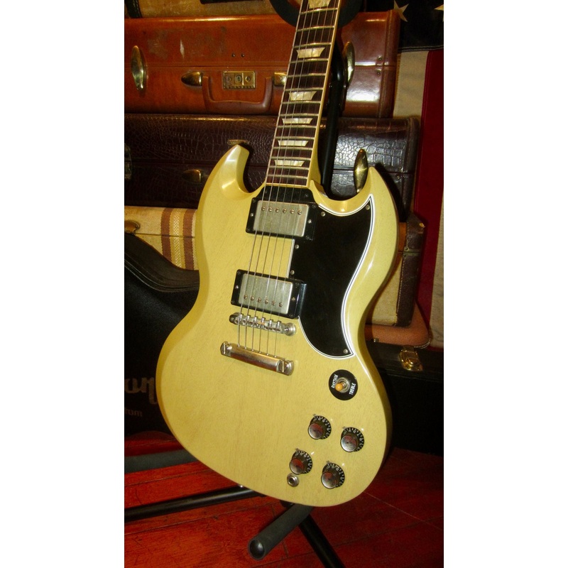 2011-gibson-custom-shop-sg-standard-vos-tv-yellow 2011 Gibson Custom Shop SG Standard VOS TV Yellow