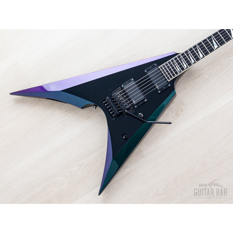 2013-esp-arrow-andromeda-black-w-emg-floyd-rose-kiso 2013 ESP Arrow Andromeda Black w/ EMG & Floyd Rose, Kiso