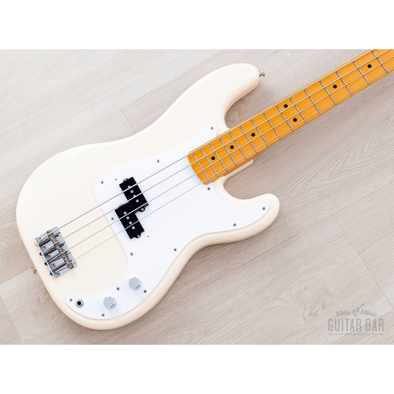 2013-fender-precision-bass-57-vintage-reissue-pb57-us-olympic-white-w-usa-pickup-japan-mij 2013 Fender Precision Bass 57 Vintage Reissue PB57-US Olympic White w/ USA Pickup, Japan MIJ
