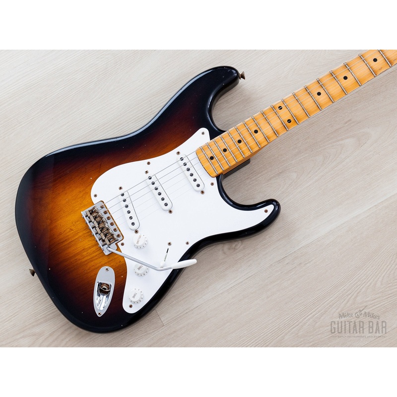 2024-fender-custom-shop-limited-edition-1954-stratocaster-70th-anniversary-journeyman-relic-sunburst-w-case-coa 2024 Fender Custom Shop Limited Edition 1954 Stratocaster 70th Anniversary Journeyman Relic Sunburst w/ Case, CoA