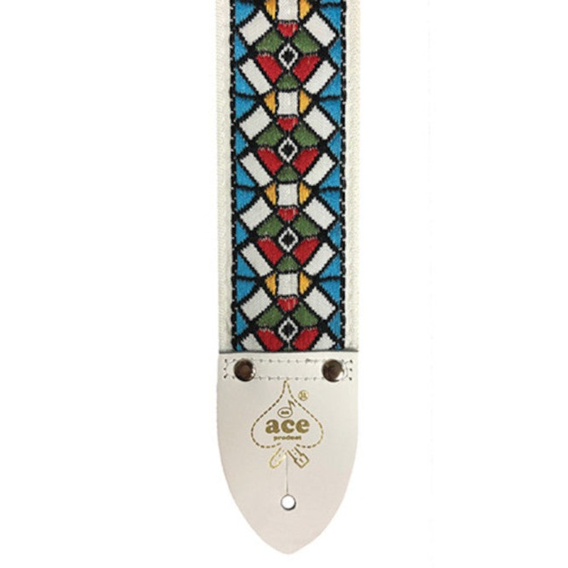 d-andrea-ace-vintage-reissue-guitar-strap-stained-glass D'Andrea Ace Vintage Reissue Guitar Strap - Stained Glass