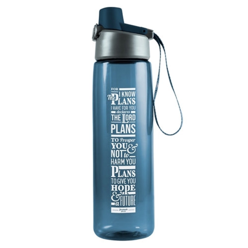 plastic-water-bottle-i-know-the-plans-i-have-for-you-blue-jeremiah-29vs11 Plastic Water Bottle -I know The Plans I Have For You Blue Jeremiah 29vs11