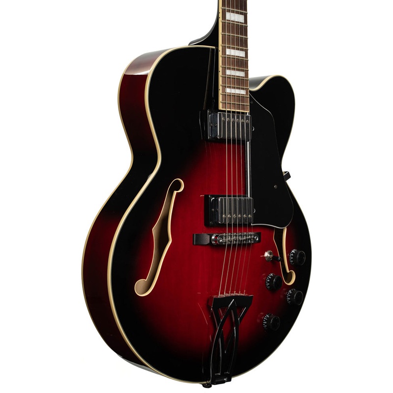 pre-owned-ibanez-af75-trs-red-burst-electric-guitar-used Pre-Owned Ibanez AF75-TRS Red Burst Electric Guitar | Used