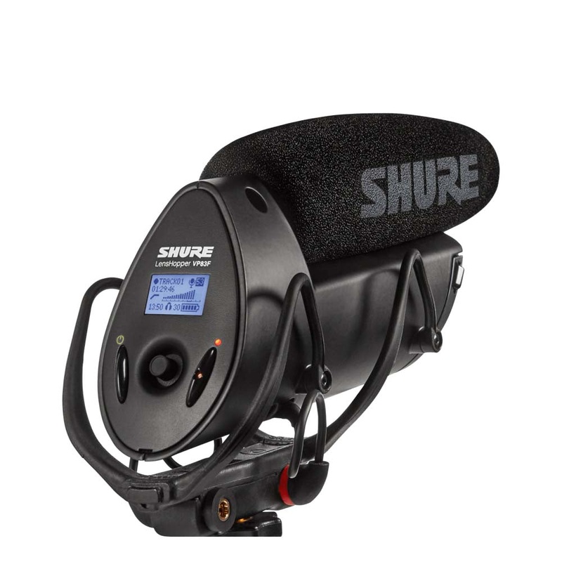 shure-vp83f-lenshopper-camera-mount-compact-shotgun-mic-with-flash-recording Shure VP83F LensHopper Camera-mount Compact Shotgun Mic with Flash Recording