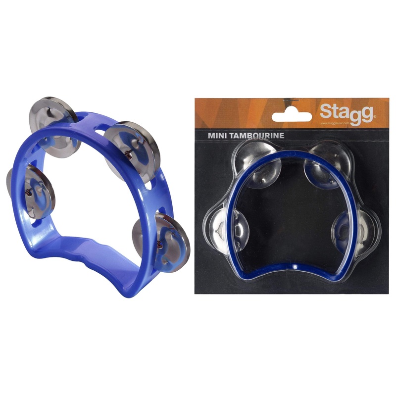stagg-cutaway-tambourine-blue Stagg Cutaway Tambourine - Blue