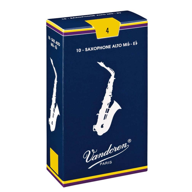vandoren-sr214-strength-4-alto-saxophone-reeds-10-pack Vandoren SR214 Strength 4 Alto Saxophone Reeds, 10 pack