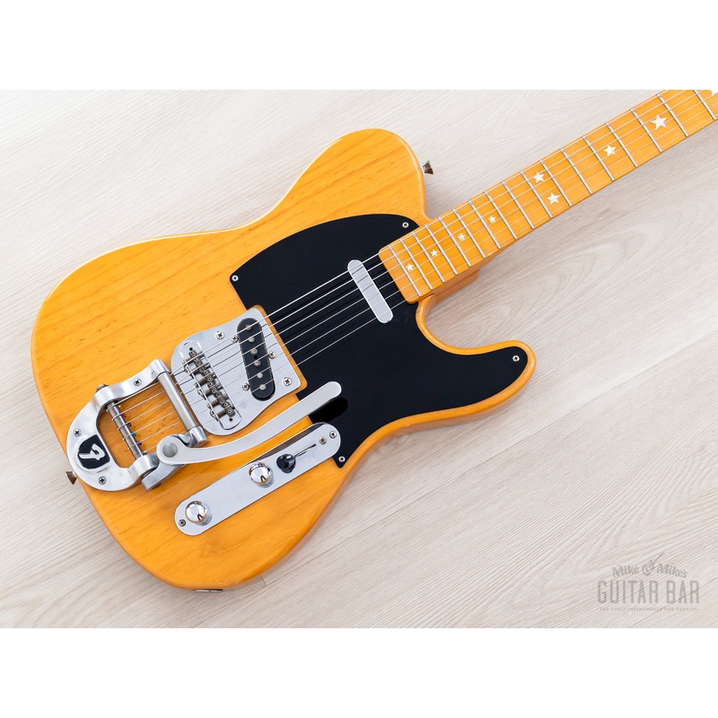 2006-fender-telecaster-52-vintage-reissue-tl52-118btx-butterscotch-w-bigsby-custom-inlay-japan-cij 2006 Fender Telecaster 52 Vintage Reissue TL52-118BTX Butterscotch w/ Bigsby & Custom Inlay, Japan CIJ
