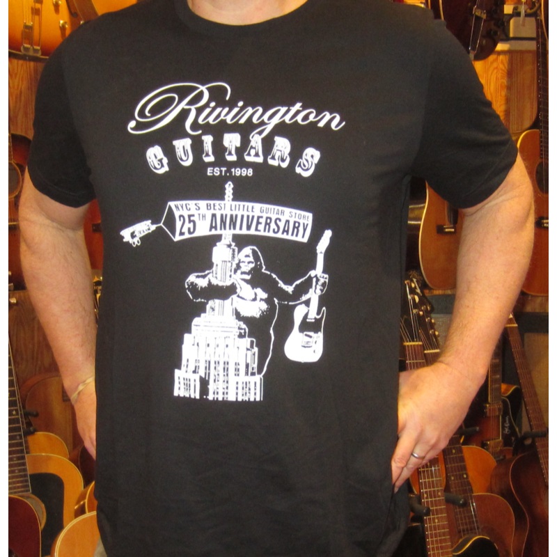2023-rivington-guitars-25th-anniversary-t-shirt-black 2023 Rivington Guitars 25th Anniversary T-Shirt Black