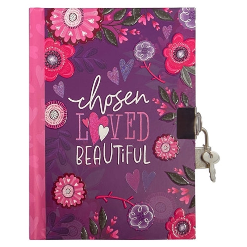 diary-with-a-lock-key-chosen-loved-beautiful-hardcover Diary With A Lock & Key - Chosen Loved Beautiful Hardcover