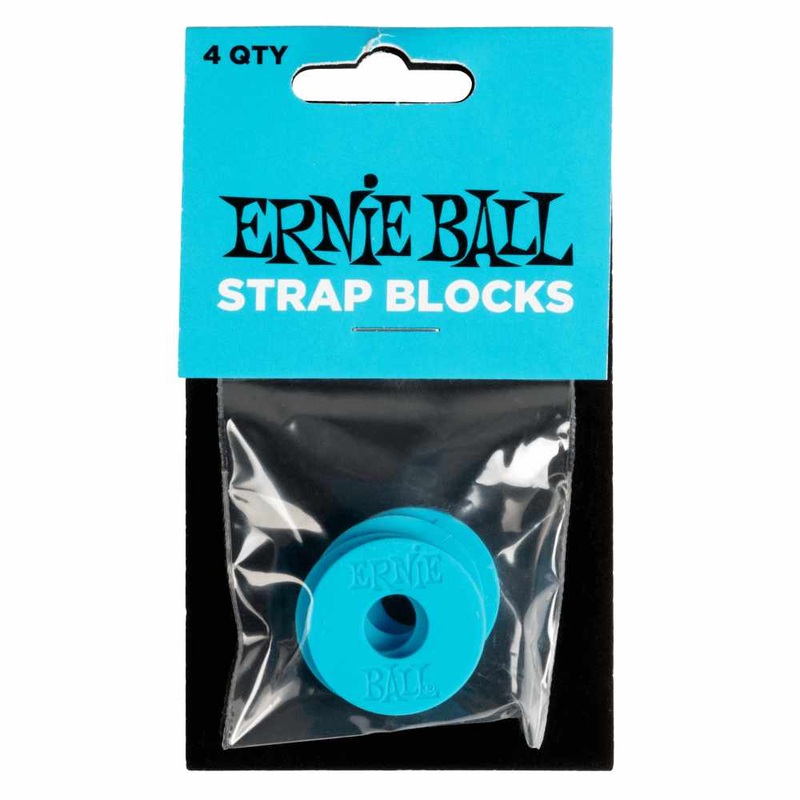 ernie-ball-strap-blocks-blue-4-pack Ernie Ball Strap Blocks - Blue - 4 Pack