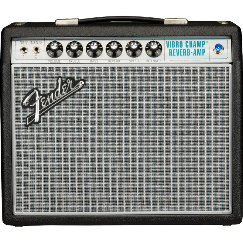 fender-68-custom-vibro-champ-reverb-tube-amp-with-10-speaker-5-watts Fender '68 Custom Vibro Champ Reverb Tube Amp with 10" Speaker-5 Watts