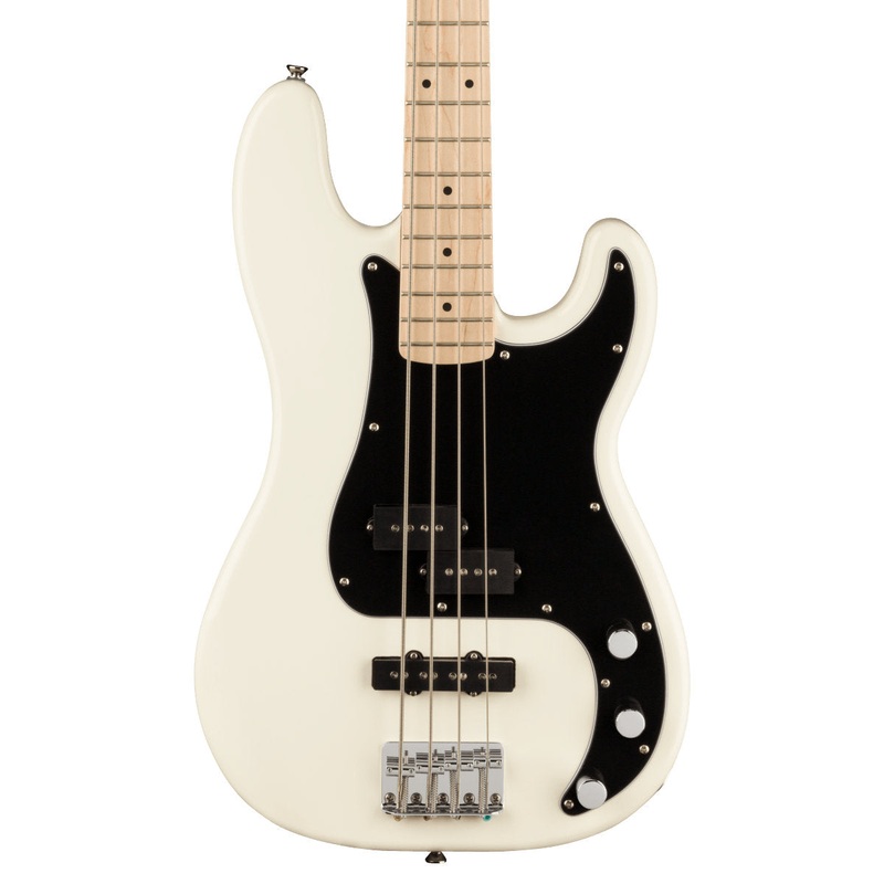 fender-squier-affinity-precision-bass-pj-maple-fingerboard-black-pickguard-olympic-white Fender Squier Affinity Precision Bass PJ, Maple Fingerboard, Black Pickguard - Olympic White