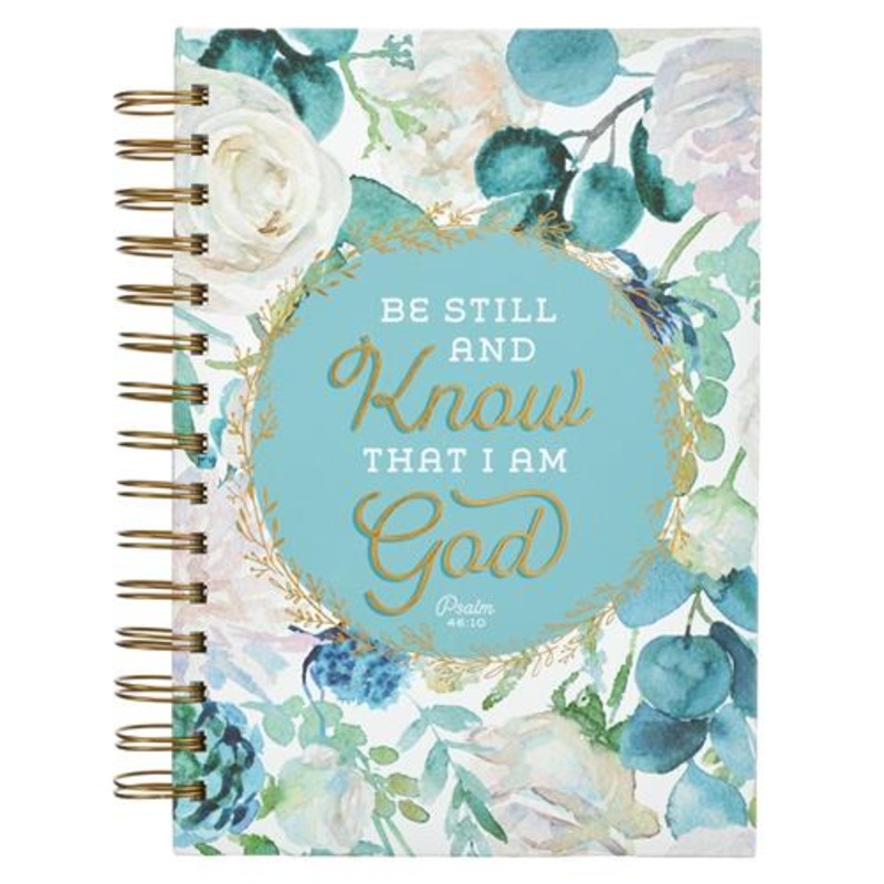 hardcover-wirebound-journal-be-still-and-know-that-i-am-god-psalm Hardcover Wirebound Journal -Be Still And Know That I Am God Psalm