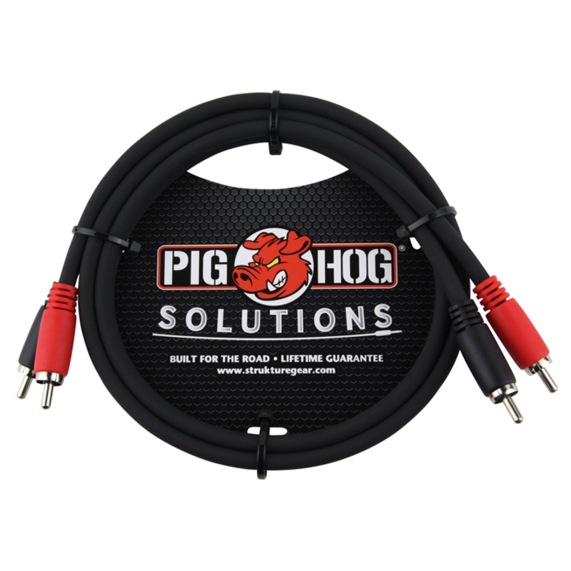 pig-hog-pd-rca03-solutions-rca-rca-dual-cable-3-ft Pig Hog PD-RCA03 Solutions RCA - RCA Dual Cable - 3 ft.