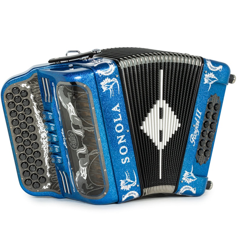sonola-royal-ii-ultra-compact-accordion-5-switch-fbe-blue-glitter-with-white Sonola Royal II Ultra Compact Accordion 5 Switch FBE Blue Glitter with White