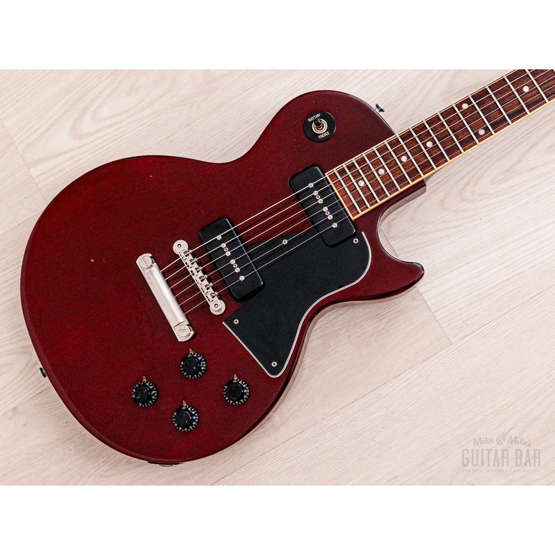 1996-gibson-les-paul-special-single-cut-wine-red-w-case-p-100 1996 Gibson Les Paul Special Single Cut Wine Red w/ Case, P-100