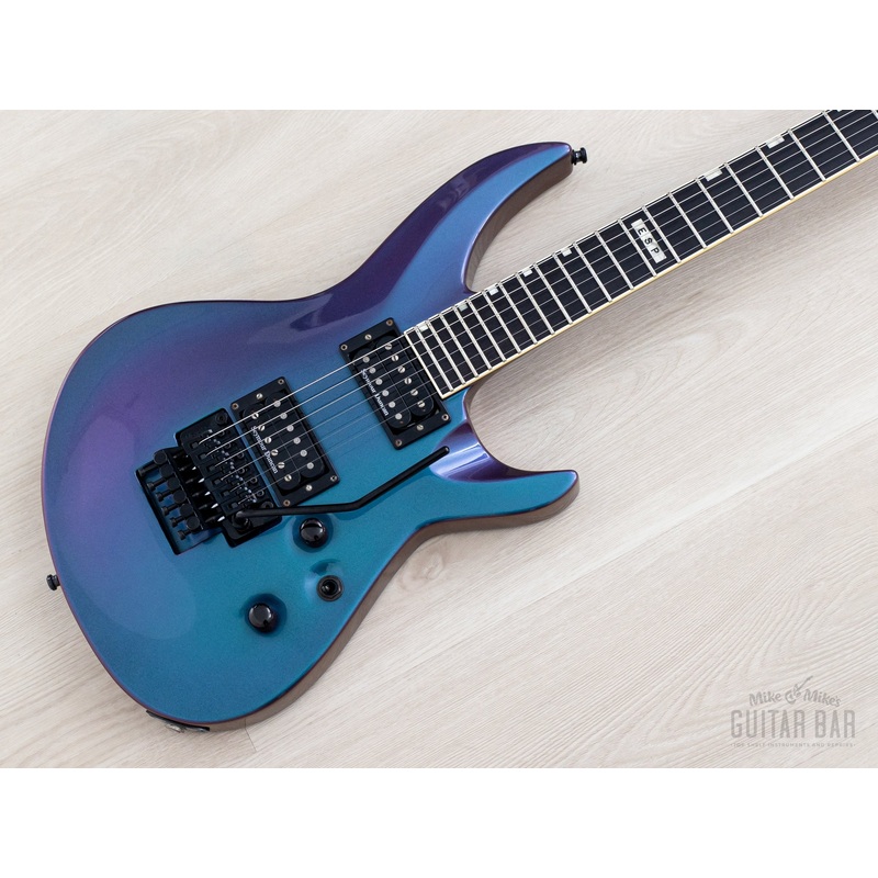 esp-horizion-iii-maziora-color-shift-andromeda-near-mint-w-seymour-duncan-floyd-rose ESP Horizion III Maziora Color Shift Andromeda, Near-Mint w/ Seymour Duncan & Floyd Rose