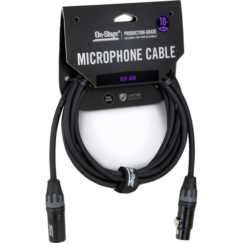 on-stage-10ft-production-grade-microphone-cable-xlr-male-xlr-female On Stage 10ft Production-Grade Microphone Cable (XLR Male - XLR Female)