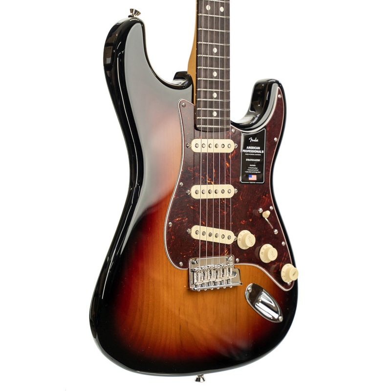 pre-owned-fender-american-professional-ii-stratocaster-3-color-sunburst Pre-Owned Fender American Professional II, Stratocaster 3-Color Sunburst