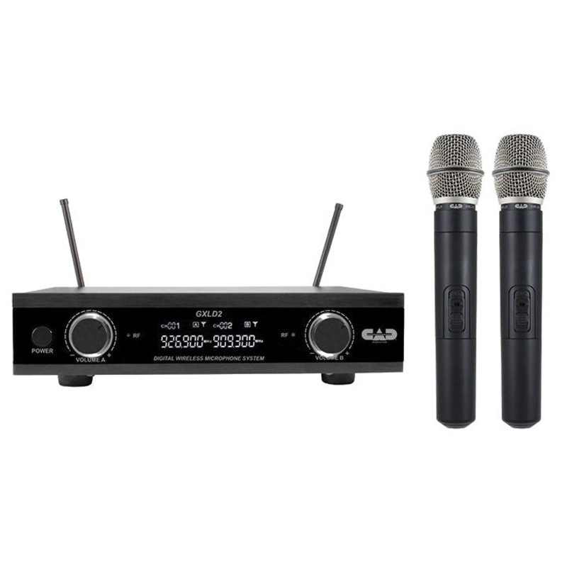 cad-gxld2hhai-dual-handheld-microphone-wireless-system CAD GXLD2HHAI Dual Handheld Microphone Wireless System
