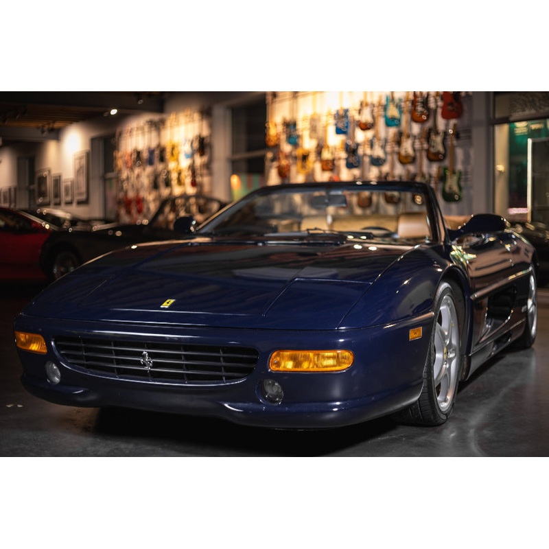 1998-ferrari-f355-spider-blu-pozzi-sold 1998 Ferrari F355 Spider - Blu Pozzi - SOLD