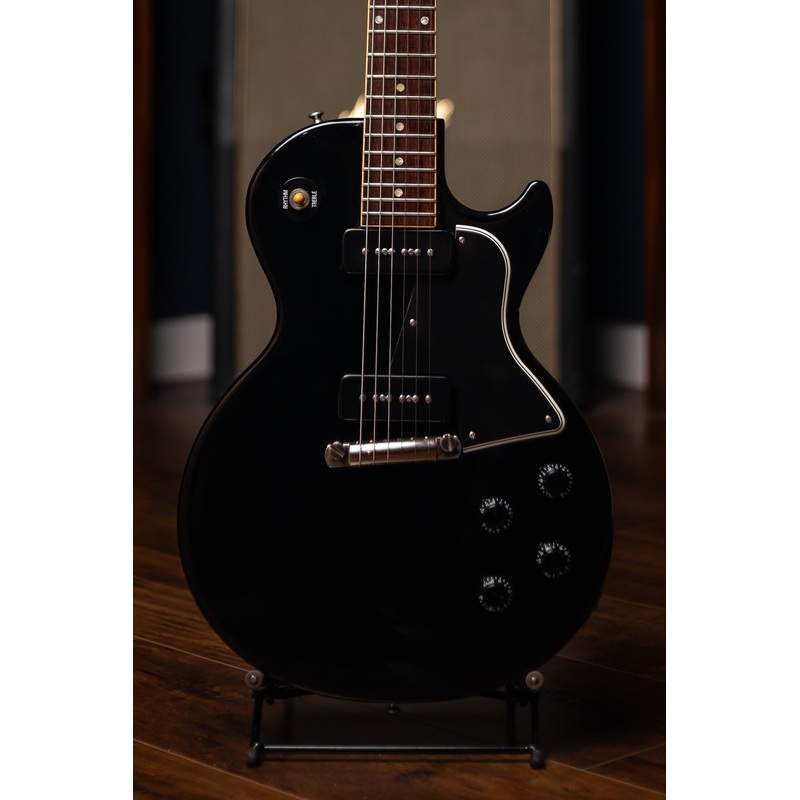 2008-gibson-custom-shop-1960-les-paul-special-large-neck-electric-guitar-ebony 2008 Gibson Custom Shop 1960 Les Paul Special / Large Neck Electric Guitar - Ebony