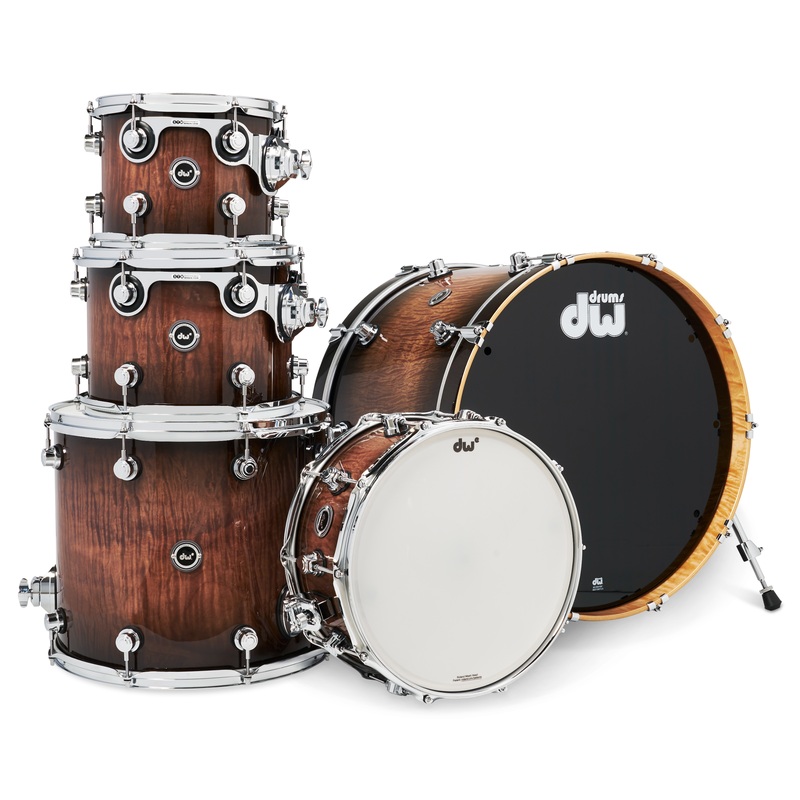 dwe-5pc-shell-pack-electronic-kit-curly-maple-burst-exotic-rubix24-interface DWe 5pc Shell Pack Electronic Kit - Curly Maple Burst (Exotic) + Rubix24 Interface