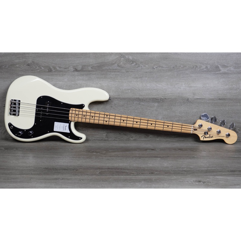 fender-standard-precision-bass-maple-fingerboard-olympic-white Fender Standard Precision Bass, Maple Fingerboard, Olympic White
