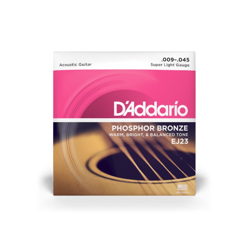 d-addario-ej23-9-45-super-light-phosphor-bronze-acoustic-guitar-strings D'Addario EJ23 9-45 Super Light, Phosphor Bronze Acoustic Guitar Strings