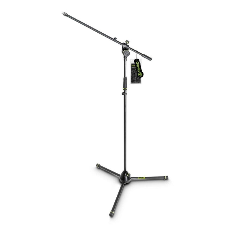 gravity-ms4321b-boom-microphone-stand-w-tripod-base Gravity MS4321B Boom Microphone Stand w/Tripod Base
