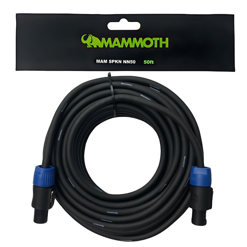 mammoth-mam-spkn-nn50-speaker-cable-50ft-speakon-to-speakon Mammoth MAM Spkn NN50 - Speaker Cable - 50Ft - Speakon to Speakon