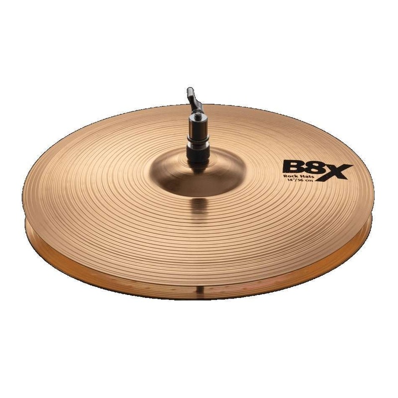 sabian-41403x-14-b8x-rock-hi-hat-cymbals-made-in-canada SABIAN 41403X 14" B8X Rock Hi Hat Cymbals Made In Canada