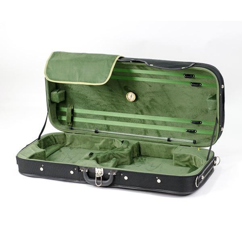 tg-double-violin-viola-case-black-green TG Double Violin/Viola Case Black/Green