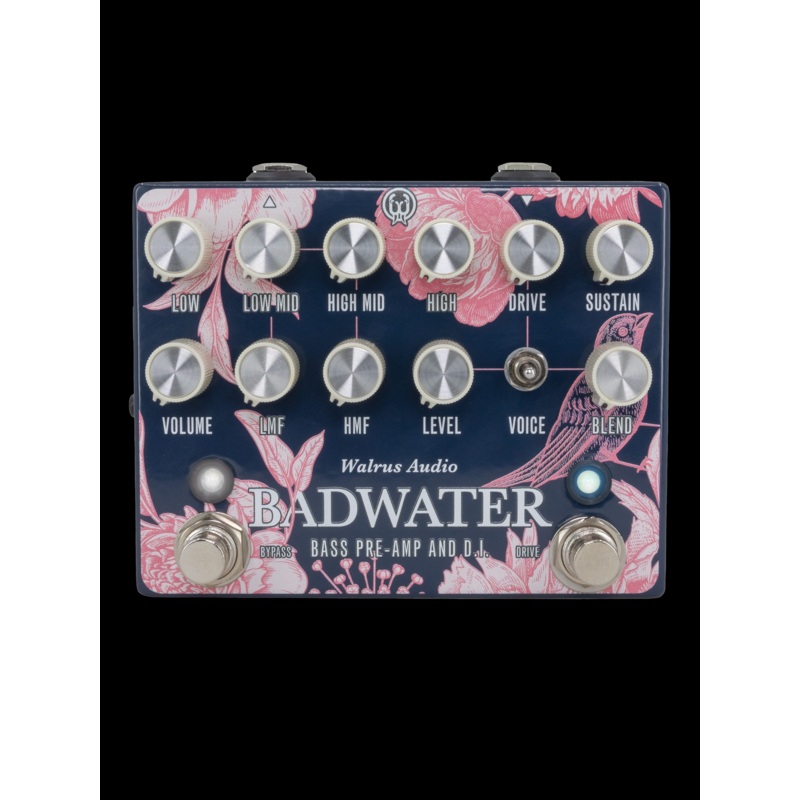 walrus-audio-2024-floral-edition-badwater-bass-pre-amp-and-d-i Walrus Audio 2024 Floral Edition Badwater Bass Pre-Amp and D.I.