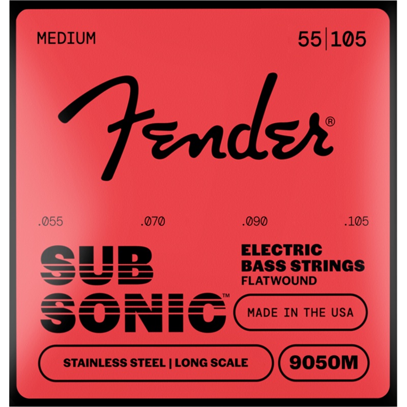 fender-subsonic-9050m-bass-string-set-flatwound-stainless-steel-longe-scale-gauges-055-105 Fender SubSonic 9050M Bass String Set, Flatwound Stainless Steel, Longe Scale, Gauges .055-.105