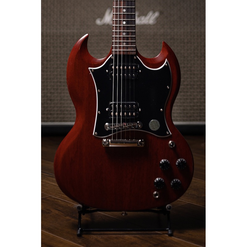 gibson-sg-tribute-electric-guitar-vintage-cherry-satin Gibson SG Tribute Electric Guitar - Vintage Cherry Satin